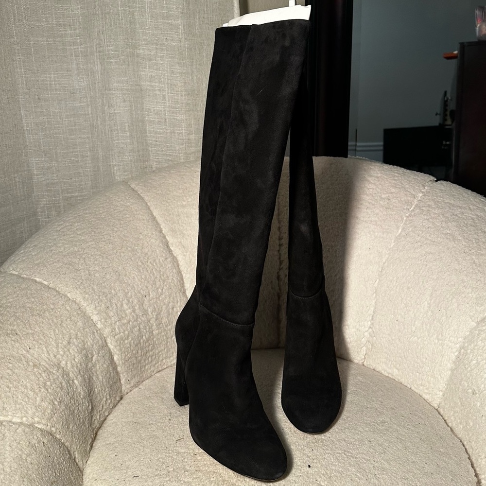 Sam Edelman Black Suede Knee high boots - Picture 6 of 8